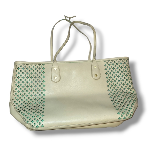 Big Buddha tote with teal lining - Picture 3 of 7